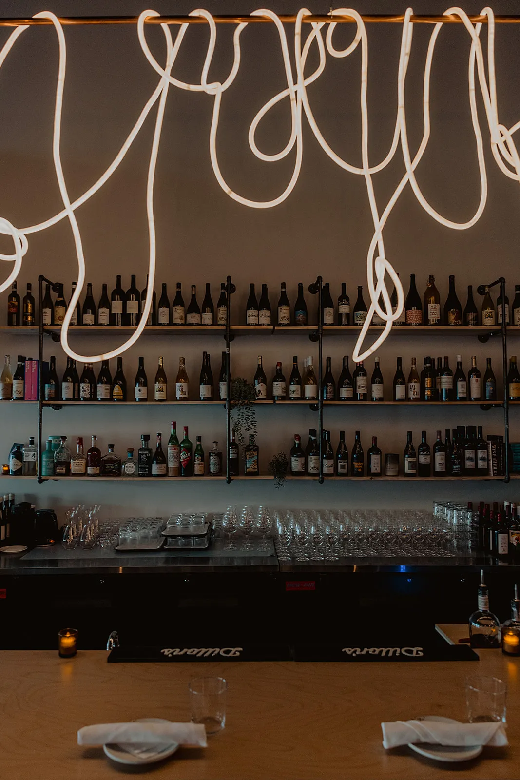 Shows the ambience of Wildling Restauran with a group dining together in a booth